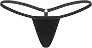 [Linjinx] Women's T-Back Panties Low Waist G-String Briefs Stripper Underwear String Micro Thongs
