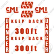 Fits CMI C550 Mulcher Decal Kit - 7 YEAR OUTDOOR 3M VINYL!