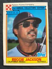 1984 TOPPS 1ST ANNUAL COLLECTORS' EDITION #19 REGGIE JACKSON NM BASEBALL CARD