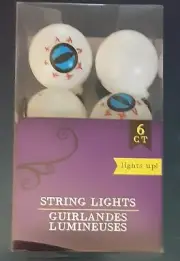 Eyeball Halloween Decor String Lights Battery Operated Indoor