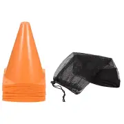 24Pcs 7" Plastic Soccer Cones Training Field Markers for Football Sports Orange