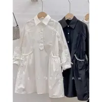 在飛比找ETMall東森購物網優惠-韓國品牌設計師洋氣襯衫裙童裝