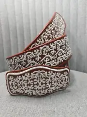 Cinto Bordado Mariachi, Embroidered Mariachi Belt, #42 Or Less Mod. Ramas/branch