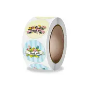 Flower Festival Color Labels Thank You Sticker Sealing Paper Stationery Office Supply Decoration Scrapbooking Stickers 500PCS/roll