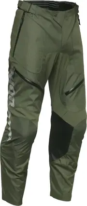 Thor Terrain ITB waterproof Motocross Textile Pants, green-brown, Size 40 for Men Green Brown