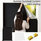 Temporary Curtains Portable Blackout Blinds Waterproof Window Shades on DIY