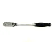 Snap On Tools NEW FHLX80BDT 3/8" Drive Gray Soft Grip Long Locking Flex Ratchet
