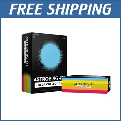 Smooth Finish Classic Colored Paper, 1250 Sheets, Printer Friendly - Mega Value