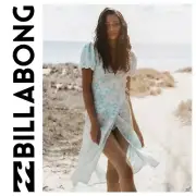 BNWT BILLABONG LADIES BLUE RAY MIDI WRAP DRESS SIZE 10 (MEDIUM) RRP $129.99