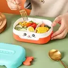 700ml Lunch Box Double Insulation Pack Rice 2 Compartment Bento Boxes Rectangle