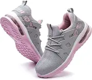 [Kezhiho] Steel Toe Shoes for Women Air Cushion Lightweight Work Shoes Comfortable Breathable Puncture Proof Slip Resistant Sneakers Indestructible Construction Industrial Safety Shoes