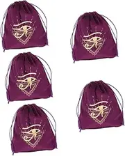 DEARMAMY Tarot Cloth Bag Wallet for Tarot Zip Pouch Draw Jewelry Bag Jewelry Organizer Bag Jewelry Storage Draw Pouch Tarot Card Draw Pouches Eyeglass Case Purple