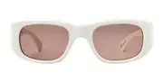 Garrett Leight LAGUNA SUN TEESPI/BOR Men's Sunglasses White Size 50
