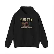 [Generic] Dad Tax Funny Food Tester Father’s Day Dad Joke Hoodie for Adults Hooded Neck Long Sleeve Pullover
