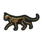 Halloween Cat Skeleton Embroidery Iron on Sew on Patch Badge For Clothes