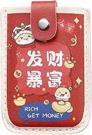 [Generic] Pull Out Card Organizer, RFIDs Card Wallet, Credit Cards Holder Lightweight Build Travel Friendly Boho Style Multi Slots Small Creditcard Holder for Women