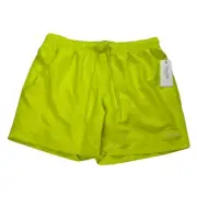 Calvin Klein Men's Swim Brief Lined Trunks Lime Green Board Short Size L NWT