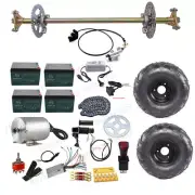 48V 1800W Motor +Go Kart Rear Axle Kit Assembly Brake for Electric Bike ATV Cart