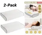 2 x Pillow Orthopedic Contour Memory Foam Relieve Back Shoulder Neck Pain Sleep