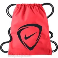 在飛比找Yahoo!奇摩拍賣優惠-(高手體育)NIKE 足球束口背袋 (橘色) 束口包,束口袋