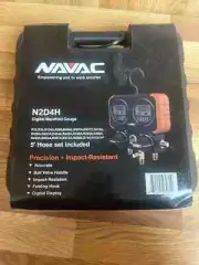 Navac N2D4H Digital Manifold Gauge Set + Hoses, Gauge Up!