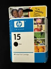 HP 15 Black Inkjet Cartridge C6615DC GENUINE HP SEALED BOX EXPIRED 02/08