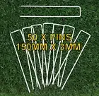 50 x WEED MAT PINS - 3MM x 150MM - SECURE WEEDMAT, WEED CONTROL MATTING, GEOFAB