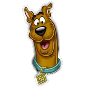 Happy Scooby-Doo Premium Domed Logo Automotive Decal Sticker Badge Emblem