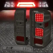 FOR 14-19 SILVERADO/SIERRA FULL LED TAIL LIGHT+3D THIRD BRAKE/CARGO LAMP TINTED