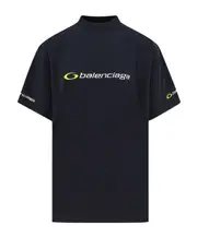 Balenciaga Loop Sports Icon Oversized T-Shirt 3 Black