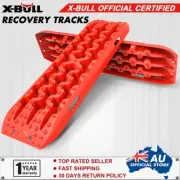 X-BULL Recovery tracks Boards 10T Sand Mud Snow Tracks 4WD 4x4 Vehicle 1Pair Red