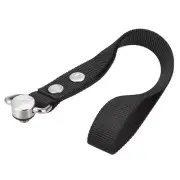 1/4" Male 1.02" Wide Steel D-Ring Hinged Holder with Wrist Straps for Camera