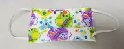 Hand Made Cloth Face Mask For Adult Women's Multi Color Butterflies With Elastic