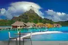 3D Ocean Resort Wallpaper Wall Mural Removable Self-adhesive 244