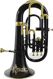 ONLIEST OVERSEAS Euphonium 4 Valve Brass Instrument with Warm Tone, Smooth Valves, for Musicians and Students.