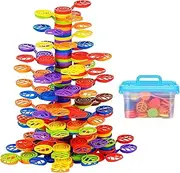 Generic Stacking Games Toys Balance Block, Montessori Toys,Tree Stacking Blocks for Age 4 5 6, 126 Pieces