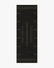 75' x 215' | Machine Washable Runner Rug | Kid & Pet Friendly | Indoor Rug | Milos Black Rug | Ruggable