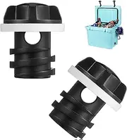 2 Pack Yeti Cooler Drain Plug Replacement Accessories - Compatible with Most Rotomolded Coolers - Leak-Proof Design