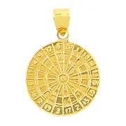 14K Gold Dart Board Charm