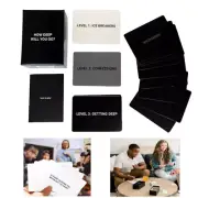 How Deep Will You Go? Questions Card Game, Deep Conversation Cards Game AU