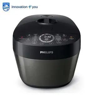 PHILIPS 飛利浦 雙重溫控智慧萬用鍋 / 壓力鍋 黑小萬 HD2141 [福利品]