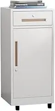 Multifunctional Steel Office Storage Cabinet with Locking Drawer for Letter/Legal/A4 Files, White