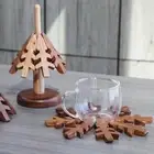 Wooden Trivets for Hot Dishes Tea Mat Coasters for Hot Pots Table Countertop