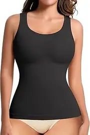 [ciksob] Shapewear Tank Tops for Women Tummy Control Camisole Compression Tanks Top Seamless Cami Slimming Body Shaper