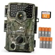 Trail Camera 36MP 4K 30fps Game Camera with Night Vision Motion camouflage