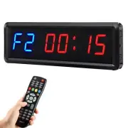 Gym Timer Clock Digital Interval Tabata Workouts Fitness Wall Small with Remo...