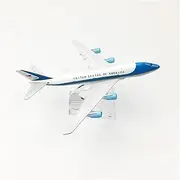 for Air Force One Airline B747 Alloy Aircraft Model Toy Childrens Collection Gifts 1/400 Scale 16cm