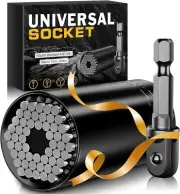 Universal Socket wrench adapter attachment for power drills and ratchet wrenches