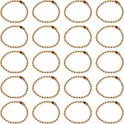 sourcing map 30Pcs 5 Inch Ball Bead Chain, Metal Ball Chain with Connectors for Keychain Hanging Ornament Tag Jewelry Necklace Christmas Decoration,Orange