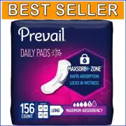 Long Length Incontinence Pads for Women - 39 Discreet & Breathable Protection